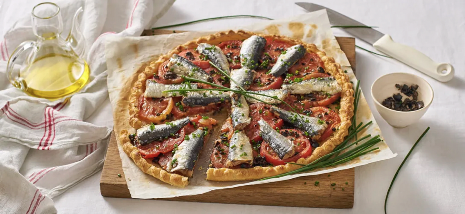 Tomato and sardine tart Tomato and sardine tart