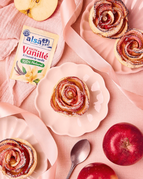Rose apple tartlets Rose apple tartlets